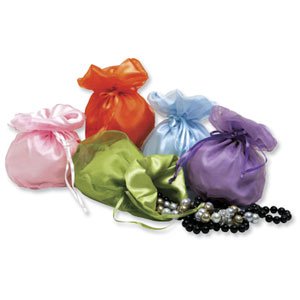 Asst. Organza & Satin Drawstring Cinch Gift Bags