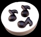 Classikool Silicone Semi Quaver Music Note Icing Cake & Cupcake Topper Mould (3 per mould)