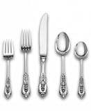 Wallace Rose Point 46-Piece Flatware Set with Chest