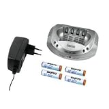 Hama Ultra-Schnell-Ladeger�t Delta 4 S inkl. 4 Sanyo-Akkus NiMH AA 2100 mAhvon "Hama"