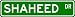 SHAHEED Street Sign ~ Personalized Family Lastname Novelty Sign ~ Gameroom, Basement,...