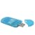 Memory Stick Pro / Pro Duo Memory Card to USB 2.0 Adapter, Clear Blue