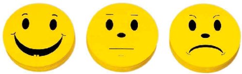 NOBO Bewertungs-Symbol Smile - negativ, 130 g/qm, gelb VE=