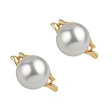 Dinah White 6-7mm AA Japanese Akoya 14 Karat Gold Pearl Earring Set