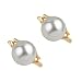 Dinah White 6-7mm AA Japanese Akoya 14 Karat Gold Pearl Earring Set