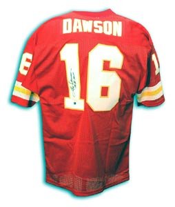 Len Dawson Signed Kansas City Chiefs Throwback Red Jersey - SB IV MVP
