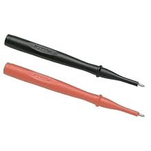 Fluke TP38 2 Piece Slim Reach Insulated Test Probe Set with Stainless Steel Tip, 1000V Voltage, 10A Current