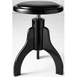 Stagg PS35 BK P S/BK Klavierhocker h&ouml;henverstellbar schwarz poliert, schwarz Kunstleder