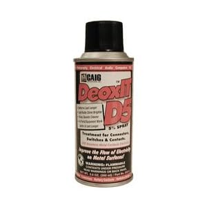 CAIG DeOxit Cleaning Solution Spray, 5% spray 5oz by 