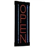 Hanging Vertical LED Open Sign