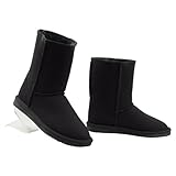 Damen Schuhe Damenstiefel Winterstiefel gefüttert 37 schwarz