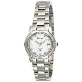 Bulova #96R42 Women's Marine Star Diamond Accented Watch
