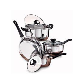 MainStays 7 piece non-stick aluminum cookware set