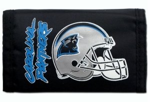 Carolina Panthers Nylon Trifold Wallet