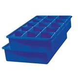 Tovolo Perfect Cube Ice Tray, Set of 2, Dark Blue