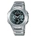 Casio #AQ160WD-1BV Analog-Digital Chronograph Alarm Watch with Active Dial
