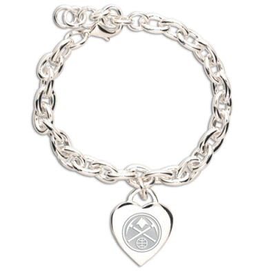 Wincraft Denver Nuggets Heart Charm Bracelet