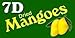 7D Dried Mangoes; Naturally Delicious Tree Ripened Dried Mangoes - Set of 6, 2.82oz