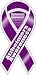 Alzheimer's Awareness 2 in 1 8 Ribbon Car Magnet