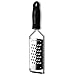 Microplane Gourmet Series Cheese Grater with Soft Touch Handle (Extra Coarse, Black)