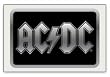 AC/DC PLAQUE METAL SILVER BELT BUCKLE AC/DC PLAQUE METAL SILVER BELT BUCKLE