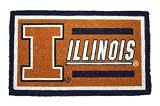 Illinois Fighting Illini Welcome Mat Bleached