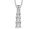 Diamond Drop Pendant 1/2 Carat (ctw) in 14K White Gold with Chain