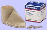 Comprilan, 100% Cotton Short Stretch Compression Bandage, 10cm x 10m (3.9“ x10.9yds.), 1 Roll