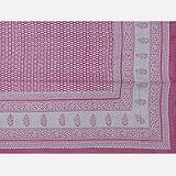 ShalinCraft Bed Sheet Flat Sheets - Block Print Interior Decoration Queen Size (bshtd561)