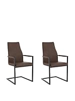 13 Casa Set Silla 2 Uds. Rebel C3 Marrón