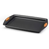 Rachael Ray Oven Lovin' Non-Stick 11" x 17" Crispy Cookie Baking Sheet, Orange