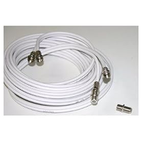 HDinterconnects 3m WF65 Blanc Twin Extension kit pour adding 3m extra � your existing Sky+ SkyHD, Freesat HD