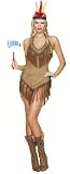 Sexy Suede Indian Halter Dress for Halloween Costume