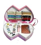 Luxury Gifts Inc Interchnageable Watch set - Double Heart with Luxury Compact Mirror inclueded