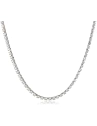 IGI Certified 18K White Gold Diamond Tennis Necklace (5.00 cttw, H-I Color, SI2-I1 Clarity), 17"