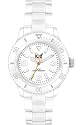 Ice-Watch Unisex-Armbanduhr Medium Big Classic Solid Weiss CL.WE.U.P.09