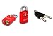 Lewis N Clark 7212 ONG Belle Hop Travel Sentry Mini Padlock Twin Pack - Sienna Orange