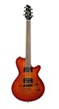 Godin LG HB Solid Body Electric Guitar (Cherry Burst Flame)