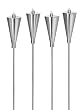 Blomus 65012 4 Pc Miniature Torches Set