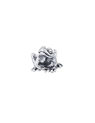Frolic Sterling Silver Frog Slider Charm