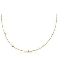 14K Solid Yellow Gold Pendant Chain / Necklace, Ball - Singapore Design, 2mm Wide 20" inch Long