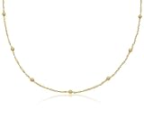 14K Solid Yellow Gold Pendant Chain / Necklace, Ball - Singapore Design, 2mm Wide 16