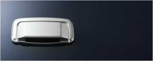 All Sales MFG Billet Aluminum Tailgate HandleBrushed ChromeChevroletTahoe2000 to 2006Dimpled Design (Fits Vehicle with Hatchback) Handle Only