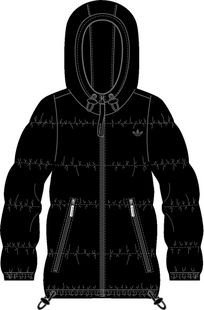 ADIDAS GIRLS AC WINTER JACKET BLACK ADIDAS GIRLS AC WINTER JACKET BLACK