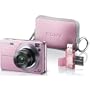 Sony Cyber-shot DSCW120MDG/P 7.2 MP Digital Camera with 4x Optical Zoom with Super Steady Shot (Pink) with LCS-TWE/PI Carrying Case and MSRW-MD1/P Memory Stick Duo Adaptor