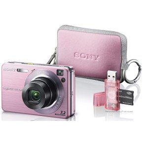 Sony Cyber-shot DSCW120MDG/P 7.2 MP Digital Camera with 4x Optical Zoom with Super Steady Shot (Pink)