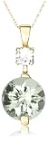 10k Yellow Gold Green Amethyst Pendant