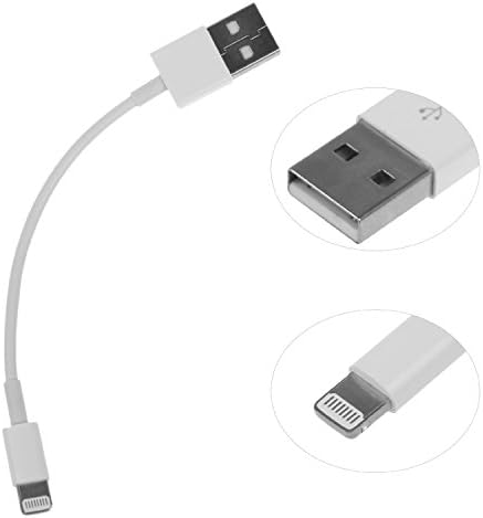 CELL-TECH® Short USB Cable for iPhone 6S/6S Plus/6/6 Plus/5/5c/5s, iPad 4, iPad Air, iPad Mini, iPod Touch 5, iPod Nano 7 - Charger Cable for Apple Lightning Port to USB