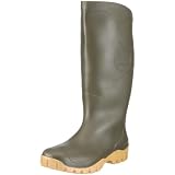Dunlop® Gummistiefel K680211, kniehoch , grün, gelbe Sohle, PVC gülle- , lauge- säurebeständig , rutschfeste Sohle