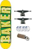 Baker Bake Junt Skateboard - 7.75 Yellow w/Mini Logo Wheels